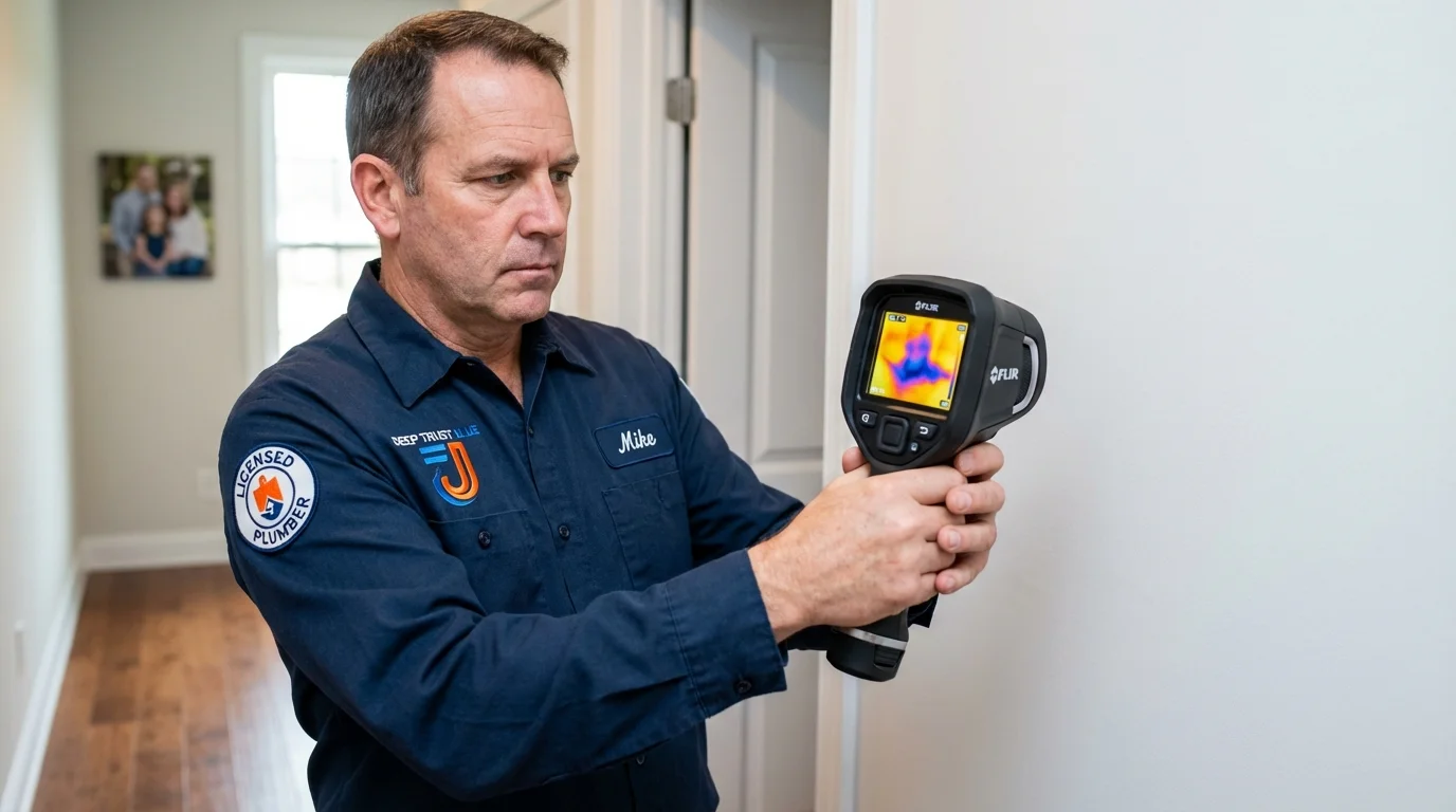Thermal imaging leak detection by Johns Plumbing LLC in Blandon